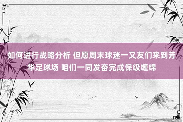 如何进行战略分析 但愿周末球迷一又友们来到芳华足球场 咱们一同发奋完成保级缠绵