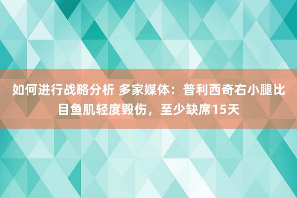 如何进行战略分析 多家媒体：普利西奇右小腿比目鱼肌轻度毁伤，至少缺席15天