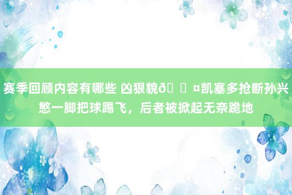 赛季回顾内容有哪些 凶狠貌😤凯塞多抢断孙兴慜一脚把球踢飞，后者被掀起无奈跪地