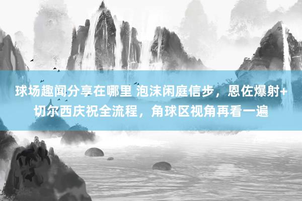 球场趣闻分享在哪里 泡沫闲庭信步，恩佐爆射+切尔西庆祝全流程，角球区视角再看一遍