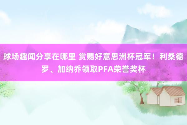 球场趣闻分享在哪里 赏赐好意思洲杯冠军！利桑德罗、加纳乔领取PFA荣誉奖杯