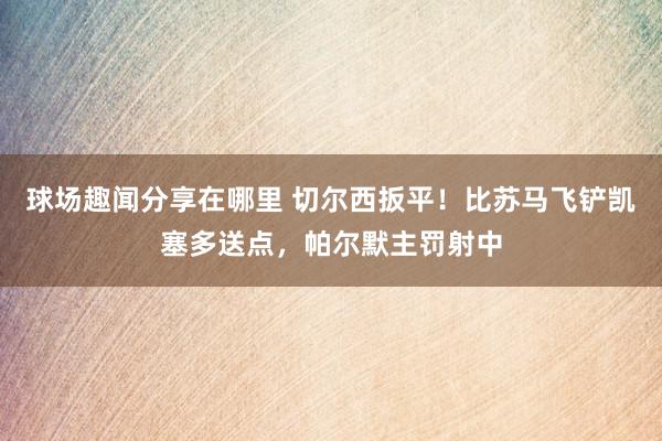 球场趣闻分享在哪里 切尔西扳平！比苏马飞铲凯塞多送点，帕尔默主罚射中